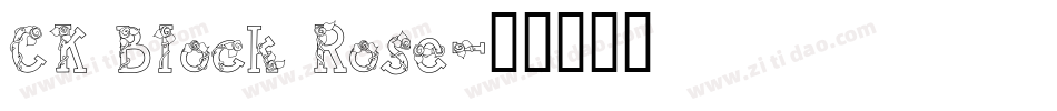 CK Block Rose字体转换
